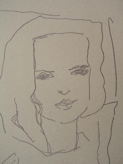 Egon SCHIELE (d’après) : Nu s’étirant - Lithographie Signée 2