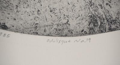 Awad EL SHIMY - Odalisque n°19 - original signed engraving 2