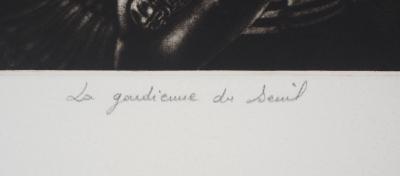 Georges ROULY: La gardienne du soleil - Gravure Originale Signée 2