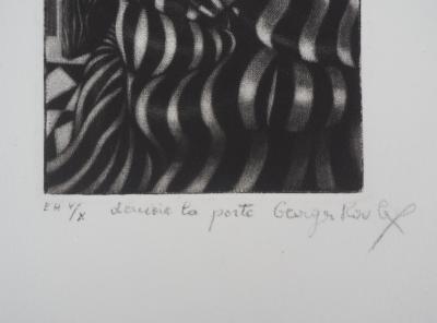 Georges ROULY : Nu noir et blanc - Gravure Originale Signée 2