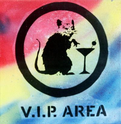 PyB - Rat VIP, 2018 - Peinture originale 2
