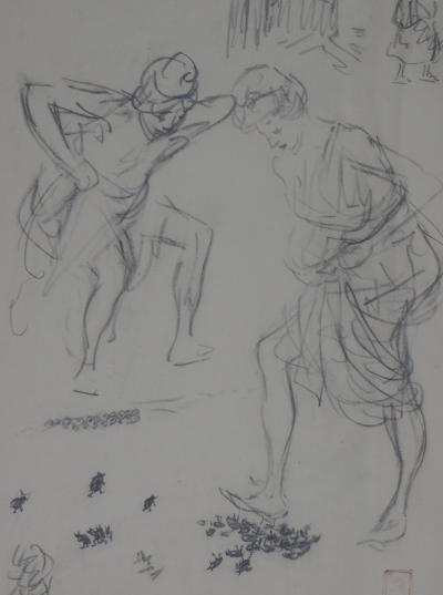 Théophile-Alexandre STEINLEN - La chasse aux punaises - Dessin signé 2