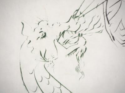 Salvador DALI - La tombe de Lancelot, Gravure Originale Signée 2
