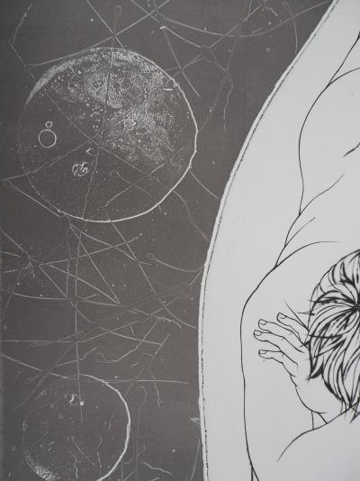 Pierre-Yves TRÉMOIS : Le rêveur - Gravure Originale Signée 2