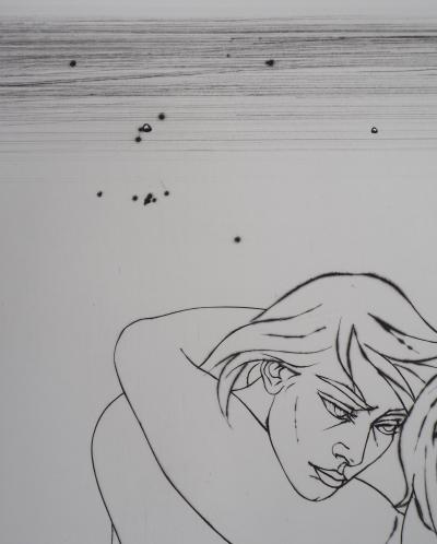 Pierre-Yves TRÉMOIS : L’étreinte - Gravure Originale Signée 2