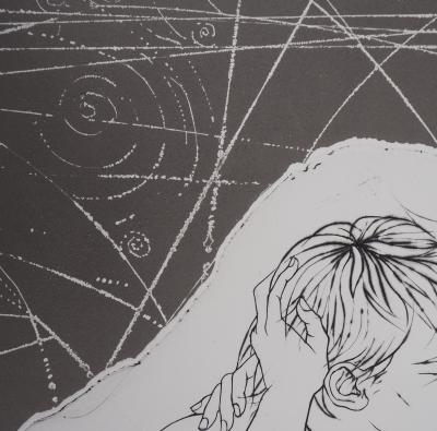 Pierre-Yves TRÉMOIS : Couple sous les étoiles - Gravure Originale Signée 2