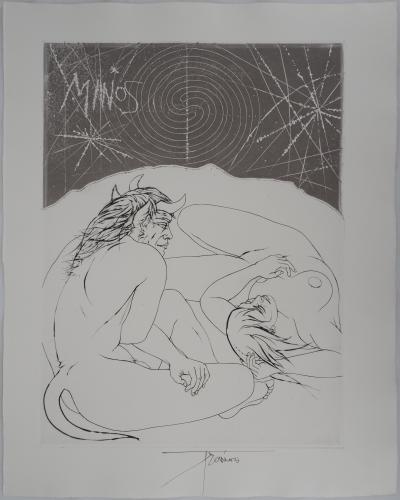 Pierre-Yves TRÉMOIS : Minos - Gravure Originale Signée 2
