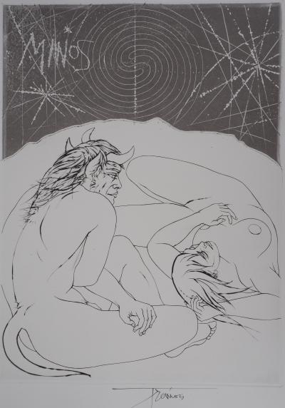 Pierre-Yves TRÉMOIS : Minos - Gravure Originale Signée 2