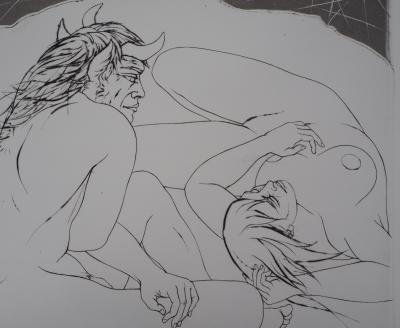 Pierre-Yves TRÉMOIS : Minos - Gravure Originale Signée 2