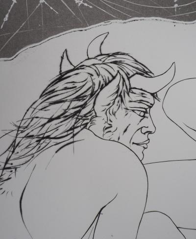 Pierre-Yves TRÉMOIS : Minos - Gravure Originale Signée 2
