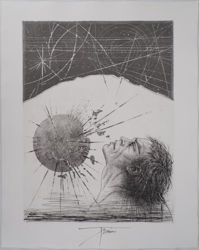 Pierre-Yves TRÉMOIS : L’explosion solaire - Gravure Originale Signée 2