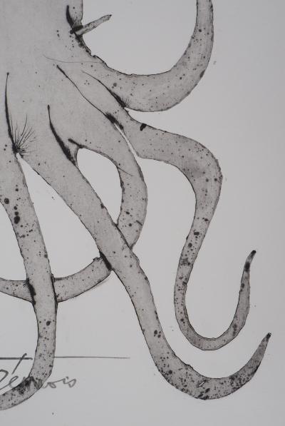 Pierre-Yves TRÉMOIS : La femme-pieuvre - Gravure Originale Signée 2