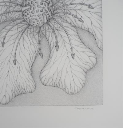 Gochka Charewicz - Grande fleur  - Lithographie originale signée 2