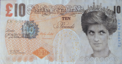 Banksy (d’après) - Difaced Tenner - Billet fac-similé 2