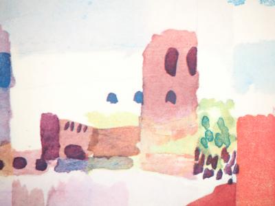 Paul KLEE (d’après) - Hammamet et sa mosquée, 1964 - Lithographie et pochoir signée 2