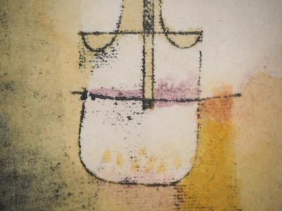 Paul KLEE (d’après) - Portrait d’un homme jaune, 1964 - Lithographie et pochoir signée 2