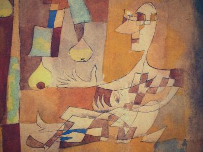 Paul KLEE (d’après) - L’homme et le poirier, 1964 - Lithographie et pochoir signée 2