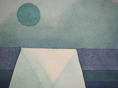Paul KLEE (d’après) - Trois maisons cubistes, 1964 - Lithographie et pochoir signée 2