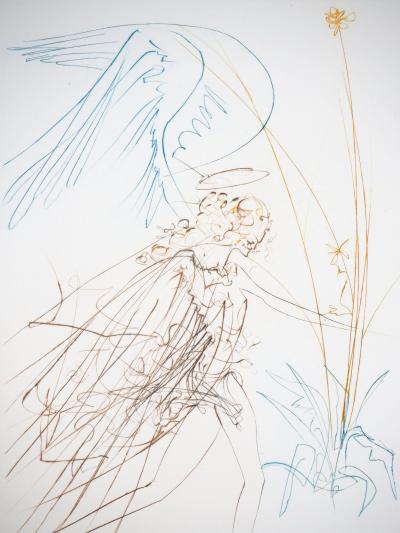 Salvador DALI : L’ange - Gravure Originale Signée 2