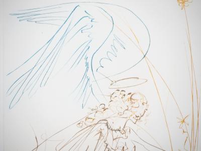 Salvador DALI : L’ange - Gravure Originale Signée 2