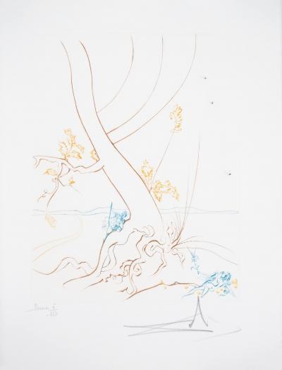 Salvador DALI : L’arbre de connaissance - Gravure Originale SIgnée 2