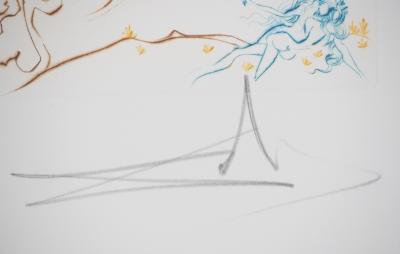 Salvador Dali - The Tree of Knowledge, original signed engraving 2