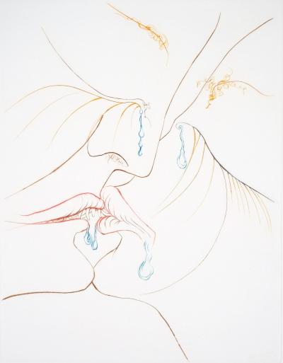 Salvador DALI : Le baiser - Gravure Originale Signée 2