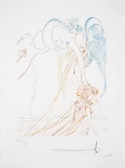Salvador DALI : La tentation - Gravure Originale Signée 2