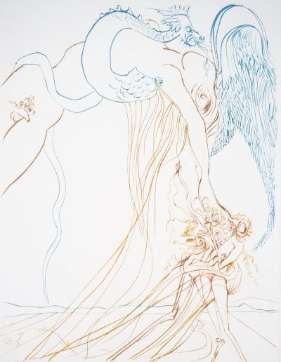 Salvador DALI : La tentation - Gravure Originale Signée 2