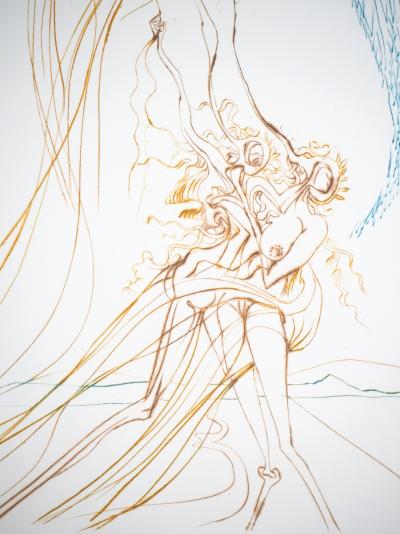 Salvador DALI : La tentation - Gravure Originale Signée 2