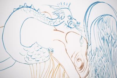 Salvador DALI : La tentation - Gravure Originale Signée 2