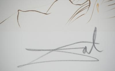 Salvador DALI : Le repos amoureux  - Gravure Originale Signée 2