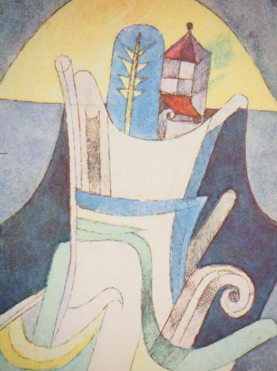 Paul KLEE (d’après) - Paysage onirique, 1964 - Lithographie et pochoir signée 2