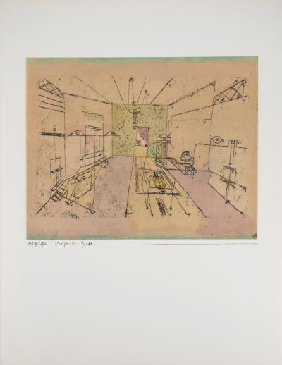 Paul KLEE (d’après)  - Fantasmagorie perspective, 1964 - Lithographie et pochoir 2