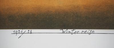 Paul KLEE (d’après)  - Voyage hivernal, 1964 - Lithographie et pochoir signée 2