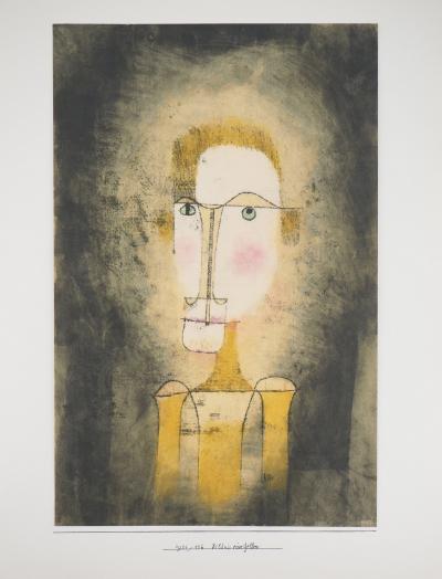 Paul KLEE (d’après) - Portrait d’un homme jaune, 1964 - Lithographie et pochoir signée 2