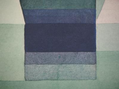 Paul KLEE (d’après) - Trois maisons cubistes, 1964 - Lithographie et pochoir signée 2