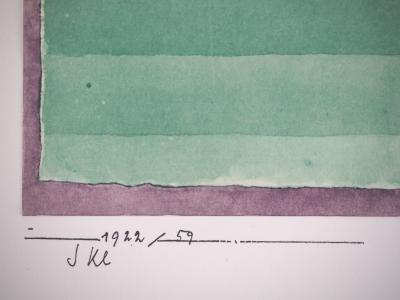 Paul KLEE (d’après) - Trois maisons cubistes, 1964 - Lithographie et pochoir signée 2