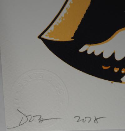 Death NYC - Yellow Cinderella gun - Sérigraphie signée au crayon 2