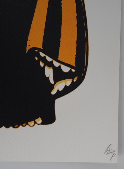 Death NYC - Yellow Cinderella gun - Sérigraphie signée au crayon 2