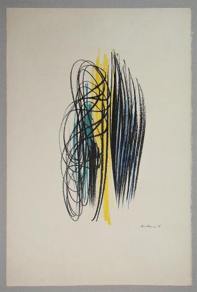 Hans HARTUNG - Composition, 1958 - Lithographie originale 2