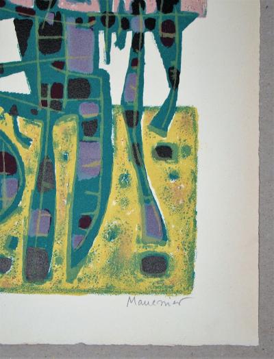 Alfred MANESSIER - Printemps Nordique II, 1956 - Lithographie originale signée 2