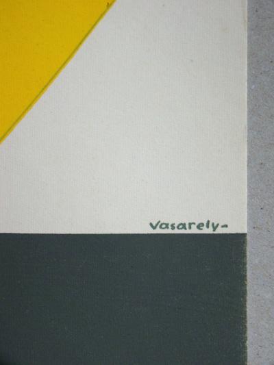 Victor VASARELY - Sauzon, 1952 - Pochoir originale 2
