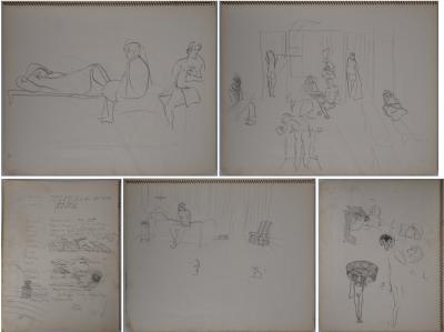 Christian Bérard (1902-1949) - Theatrical and scenic studies, drawng notebooks (approx. 50 drawings) 2