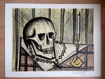 Bernard BUFFET  Vanité au crâne, 1985 - Lithographie signée au crayon 2