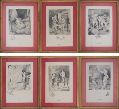 Adolphe Léon WILLETTE : Les pêchés capitaux - Sept Gravures Originales Signées 2