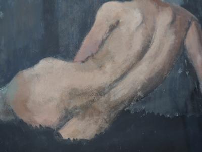 MILLE : Nu de dos - Aquarelle et gouache Originale Signée 2