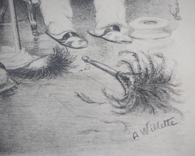 Adolphe Léon WILLETTE : Les pêchés capitaux - Sept Gravures Originales Signées 2