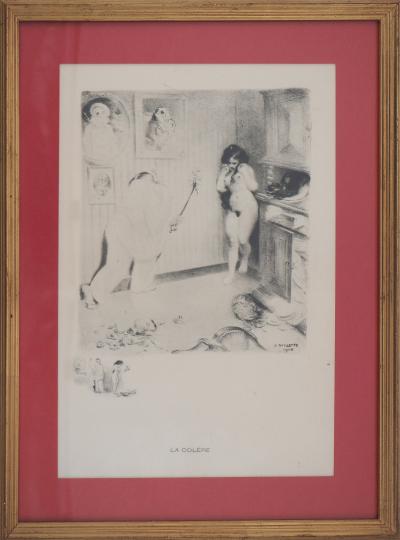 Adolphe Léon WILLETTE : Les pêchés capitaux - Sept Gravures Originales Signées 2