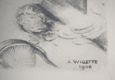 Adolphe Léon WILLETTE : Les pêchés capitaux - Sept Gravures Originales Signées 2